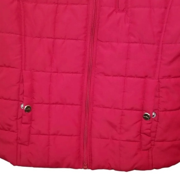 🎄🎄Lauren Ralph Lauren size S quilted puffer vest red pockets full zip🎄🎄 - Picture 3 of 3